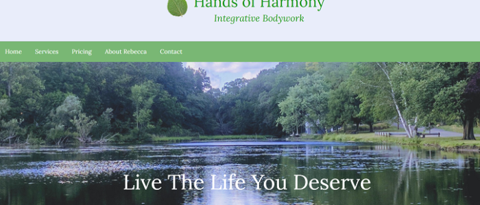 Hands of Harmony website home page