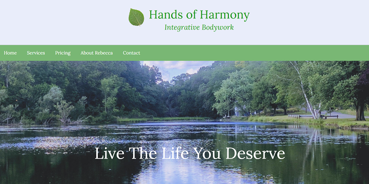 Hands of Harmony website home page