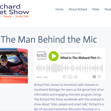 Richard Piet Show Podcast website home page